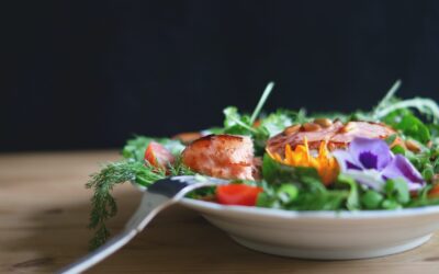 Chicken Salad with Peanut Butter & Roasted Flaxseed Dressing